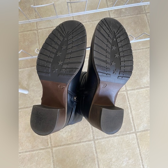 Sophie17  Darby Womens Black Faut Fur Boots Combat Buckles Shoes Size 3 M - Picture 10 of 10